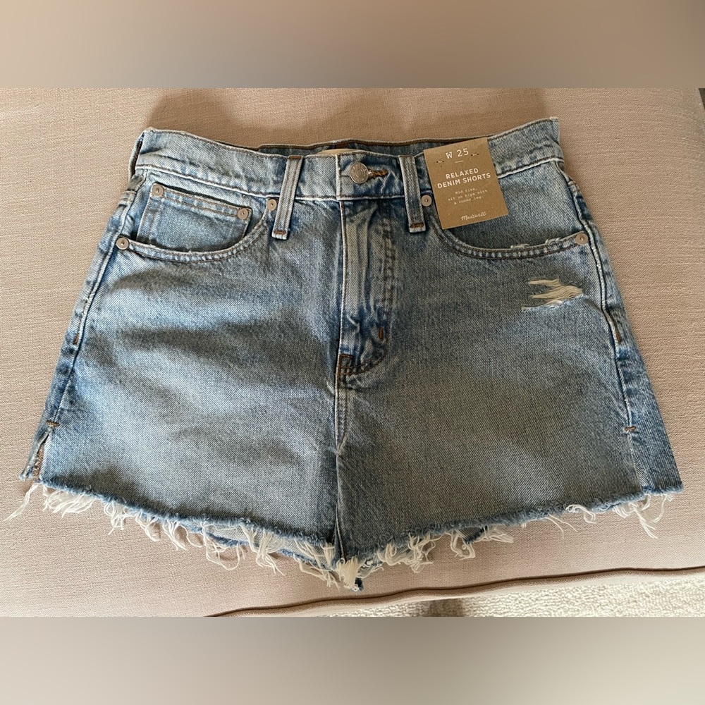 Madewell Relaxed Denim Shorts Brand New